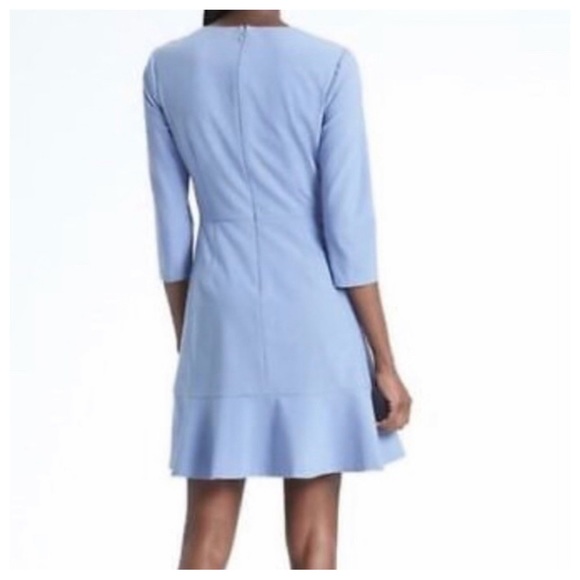 Banana Republic Blue Dress w/Bell Curve Sweep - Picture 2 of 8